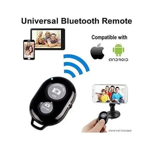 Wireless Bluetooth Camera Shutter Remote Control for Smartphones | Selfie Clicker Button for Mobile