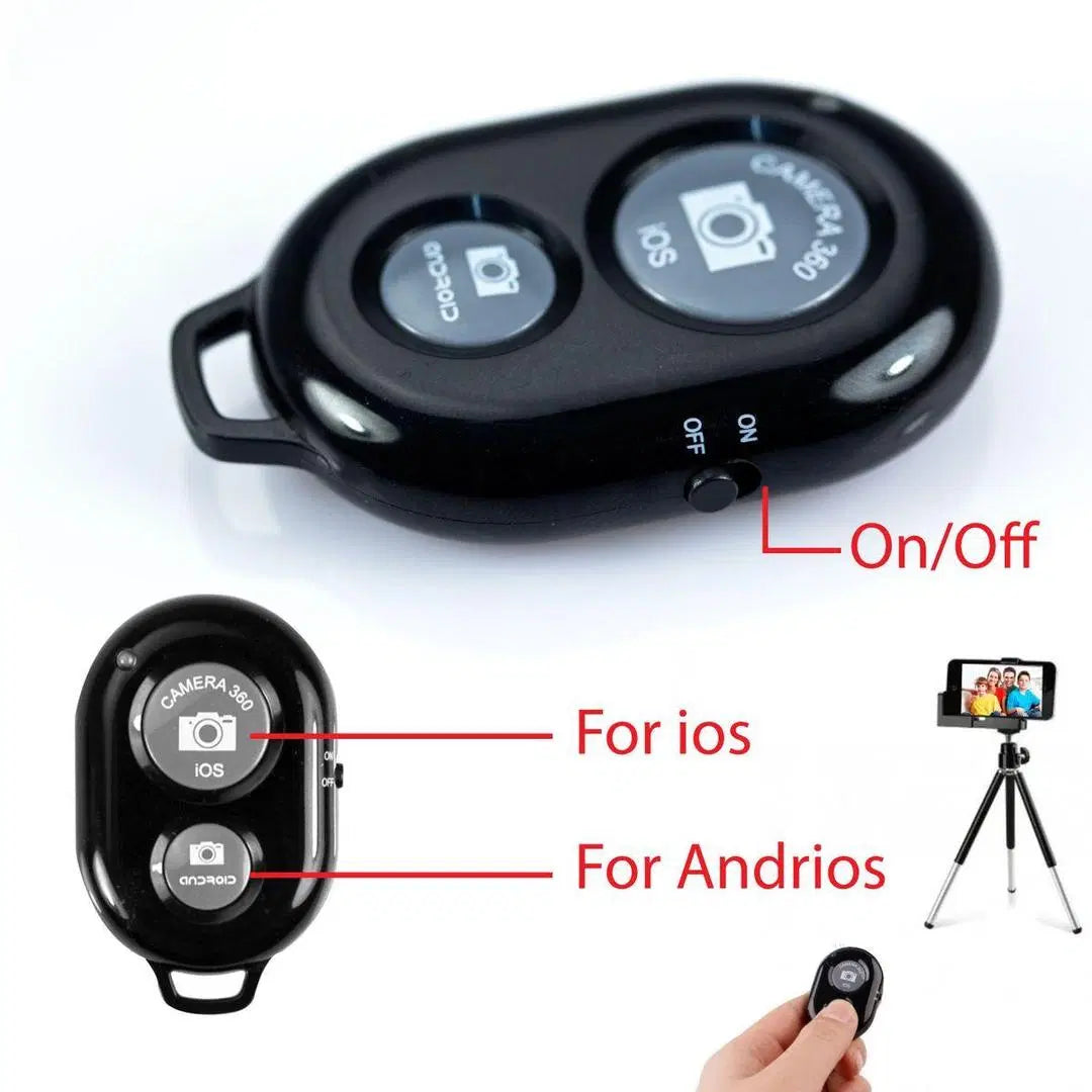 Wireless Bluetooth Camera Shutter Remote Control for Smartphones | Selfie Clicker Button for Mobile